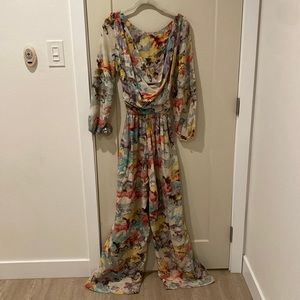 Ainsley Silk Horse Print Jumpsuit